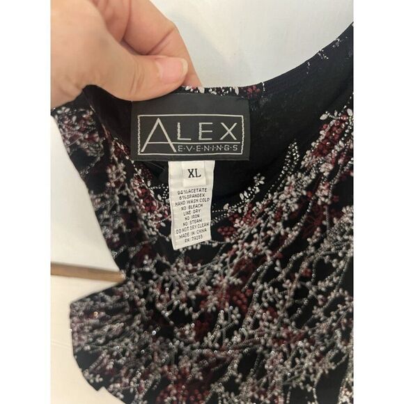 Vintage Alex Millennium Stretchy Sparkly Tank XL Fairy Grunge Whimsigoth. Bb - Picture 5 of 6